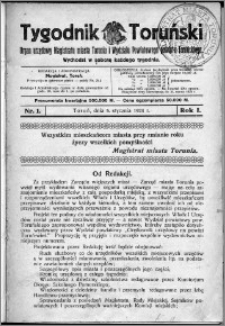 Tygodnik Toruński 1924, R. 1, nr 1