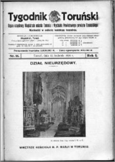 Tygodnik Toruński 1924, R. 1, nr 15