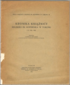 Kronika Książnicy Miejskiej im. M. Kopernika w Toruniu z r. 1923-1924