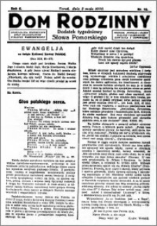 Dom Rodzinny : dodatek tygodniowy Słowa Pomorskiego, 1930.05.02 R. 6 nr 18