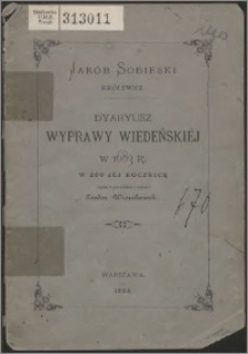 Dyaryusz wyprawy wiedeńskiej w 1683 r.