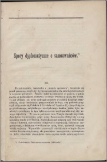 Spory dyplomatyczne o samozwańców. [Cz. 3]