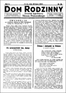 Dom Rodzinny : dodatek tygodniowy Słowa Pomorskiego, 1930.07.25 R. 6 nr 30