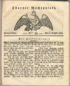 Thorner Wochenblatt 1819, Nro. 39