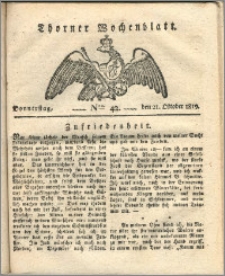 Thorner Wochenblatt 1819, Nro. 42