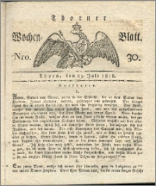 Thorner Wochen-Blatt 1818, Nro. 30