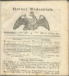 Thorner Wochenblatt 1822, Nro. 5