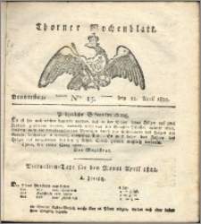 Thorner Wochenblatt 1822, Nro. 15