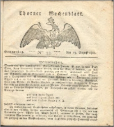 Thorner Wochenblatt 1822, Nro. 33