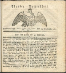 Thorner Wochenblatt 1822, Nro. 37
