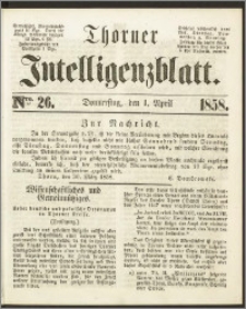 Thorner Intelligenzblatt 1858, Nro. 26