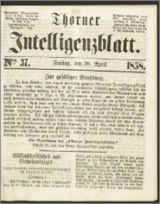 Thorner Intelligenzblatt 1858, Nro. 37