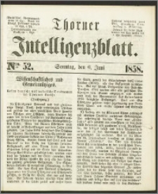 Thorner Intelligenzblatt 1858, Nro. 52