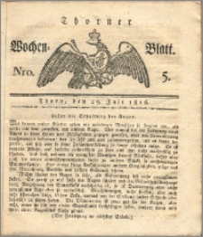 Thorner Wochen-Blatt 1816, Nro. 5