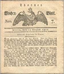 Thorner Wochen-Blatt 1816, Nro. 7