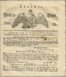 Thorner Wochen-Blatt 1816, Nro. 12