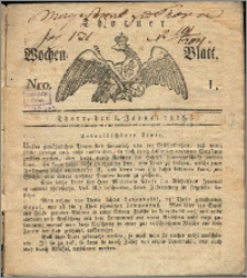 Thorner Wochen-Blatt 1817, Nro. 1