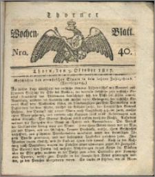 Thorner Wochen-Blatt 1817, Nro. 40