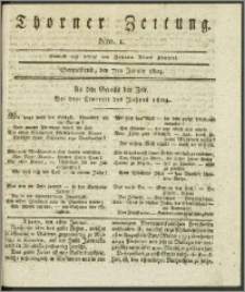 Thorner Zeitung 1804, Nro. 1 + Beilage