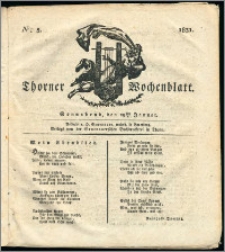 Thorner Wochenblatt 1831, Nro. 5 + Intelligenz Nachrichten