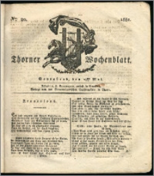 Thorner Wochenblatt 1831, Nro. 20 + Intelligenz Nachrichten