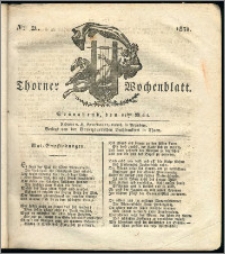 Thorner Wochenblatt 1831, Nro. 21 + Intelligenz Nachrichten