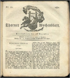 Thorner Wochenblatt 1831, Nro. 51 + Intelligenz Nachrichten, Beilage