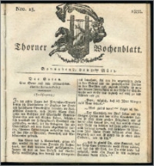 Thorner Wochenblatt 1832, Nro. 13 + Intelligenz Nachrichten