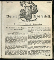 Thorner Wochenblatt 1832, Nro. 35 + Beilage + II. Beilage