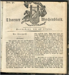 Thorner Wochenblatt 1832, Nro. 41 + Beilage