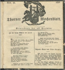 Thorner Wochenblatt 1832, Nro. 52 + Beilage, II. Beilage