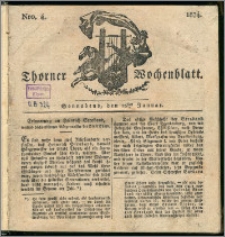 Thorner Wochenblatt 1834, Nro. 4 + Beilage