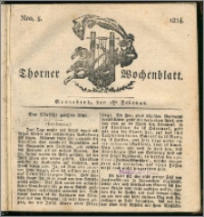 Thorner Wochenblatt 1834, Nro. 5 + Beilage, II Beilage