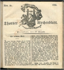 Thorner Wochenblatt 1834, Nro. 31 + Beilage