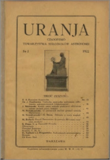 Uranja 1922, R. 1 nr 2
