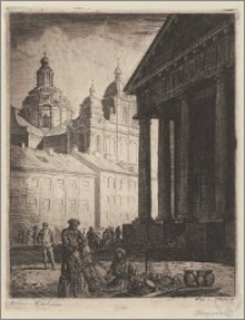 Ratusz i kościół św. Kazimierza w Wilnie