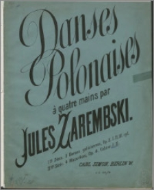 Danses polonaises : pour piano a quatre mains. 2me Série, Quatre Mazurkas. Op. 4, Cah. 1-2