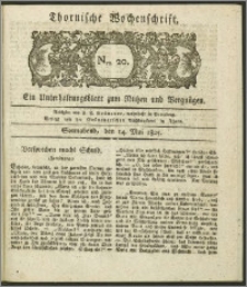Thornische Wochenschrift 1825, Nro. 20