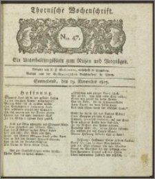 Thornische Wochenschrift 1825, Nro. 47