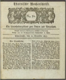 Thornische Wochenschrift 1825, Nro. 50 + Beilage