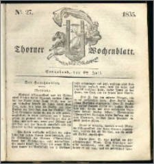 Thorner Wochenblatt 1835, Nro. 27 + Beilage, Zweite Beilage