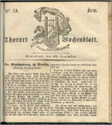 Thorner Wochenblatt 1836, Nro. 51 + Beilage, Zweite Beilage, Thorner wöchentliche Zeitung