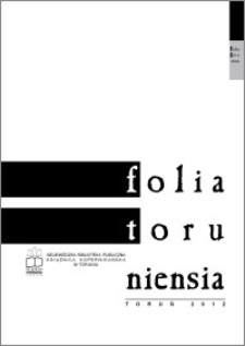 Folia Toruniensia 12 (2012)