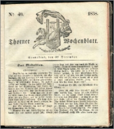 Thorner Wochenblatt 1838, Nro. 49 + Beilage, Thorner wöchentliche Zeitung