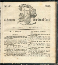 Thorner Wochenblatt 1839, Nro. 48 + Beilage, Zweite Beilage, Thorner wöchentliche Zeitung