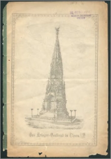 Festschrift zur Enthüllung des Krieger-Denkmals in Thorn am 18. Oktober 1880