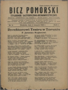 Bicz Pomorski : tygodnik satyryczno-humorystyczny 1928, R. 1 nr 11