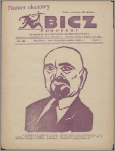Bicz Pomorski : tygodnik satyryczno-humorystyczny 1928, R. 1 nr 21