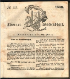Thorner Wochenblatt 1843, No. 14 + Beilage, Thorner wöchentliche Beitung