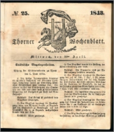 Thorner Wochenblatt 1843, No. 25 + Beilage